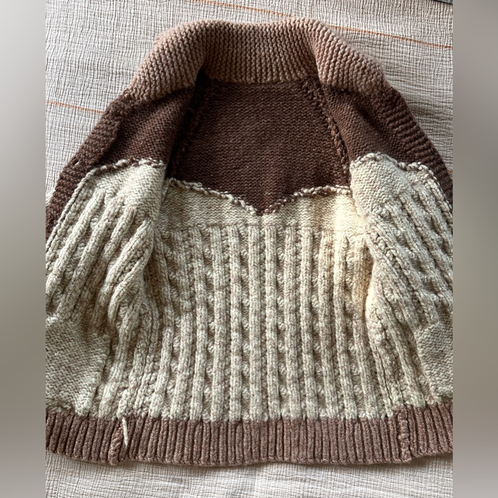 Vintage Buffalo Wool Sweater / Jacket - Picture 7 of 16